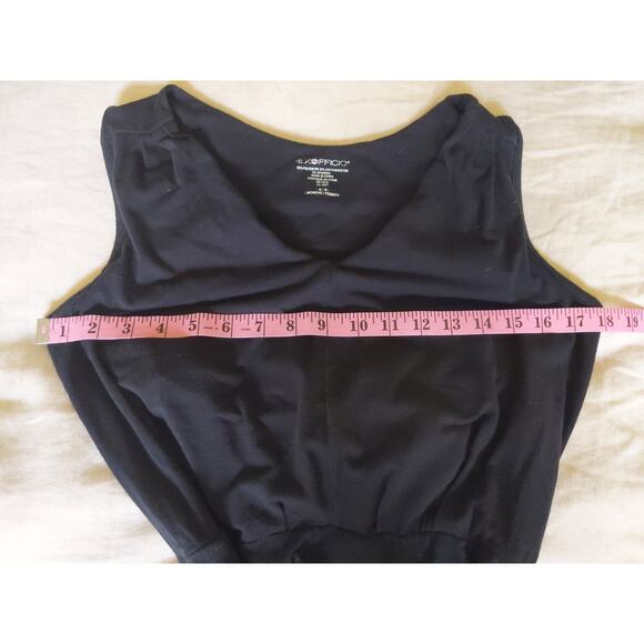 EXOFFICIO Women's Black Sleeveless Dress Medium Travel Wrinkle Resistant Tie - Picture 6 of 7